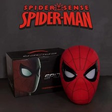 Spider-Man Mask Moving Arachnid Eyes Chin Control Eyes Helmet Masks Props Gift