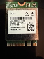 Realtek RTL8821CE-VC Wireless AC BT4.2 Wi-Fi Card