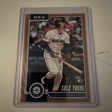 2026 Topps Series 1 Gold Border #129 Cole Young RC Rookie 578/2026 Mariners 