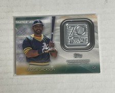 2021 Topps 70th Anniversary Manufactured Logo Reggie Jackson #70LP-RJ Patch HOF
