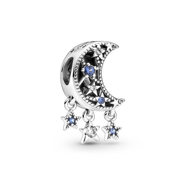 Pandora 799643C01 Charm Damen Stern & Mondsichel Zirkonia Sterling-Silber-image