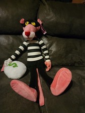 Pink Panther Burglar Bank Robber Plush Namco 2008 Rare NWT 15"