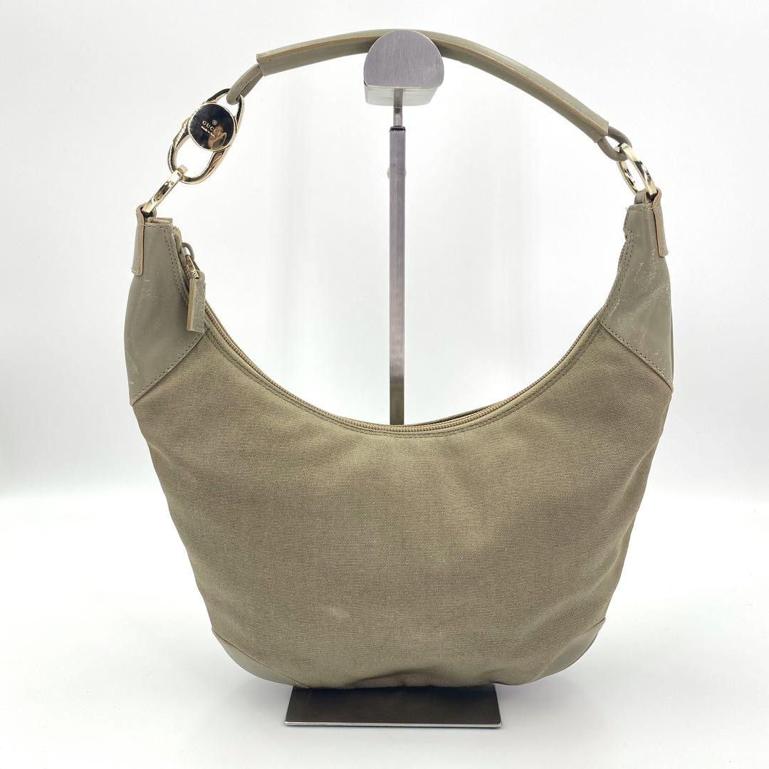 GUCCI Half Moon Shoulder Bag One Khaki DDU | eBay 