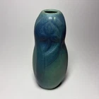 Van Briggle Vintage Art Pottery Blue Spiderwort Ceramic Vase 841