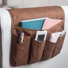 US Sofa Arm Rest TV Remote Control Organizer Holder Caddy Pocket Chair Couch Bag