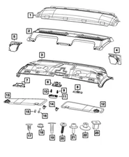 Genuine Mopar Roof Bracket 68185153AA