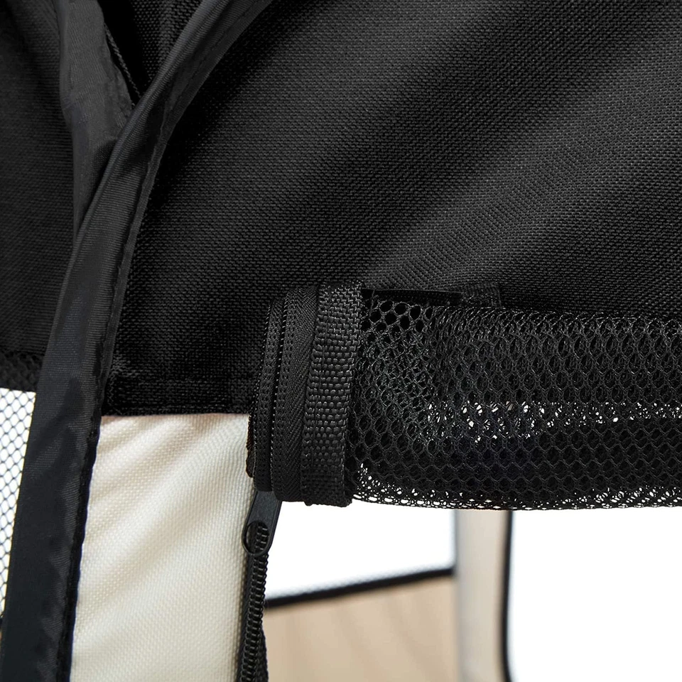 Box per Animali Cani E Gatti Cuccioli Recinto Pieghevole Tessuto Impermeabile (N - Immagine 2 di 4