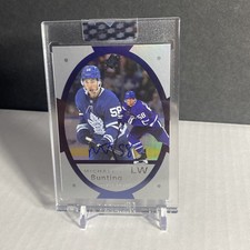 2021-22 CLEAR CUT Vintage Views #VV-MB MICHAEL BUNTING SSP! LEAFS