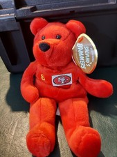 Salvinos Bammers Steve Young 1999 SF 49ers NFL 8 Beanie Bear With Tags