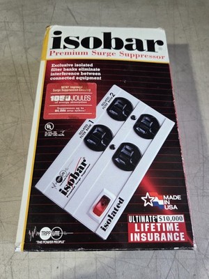 New TRIPP LITE Isobar 4 240V 6' Surge Suppressor Receptacles 4 x NEMA 5-15R