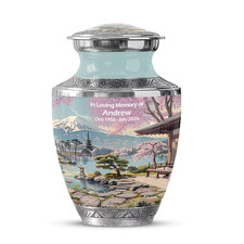 Cherry Blossoms Urns for Human Ashes, Memorial Urn for Adults, Large Urn for Ash