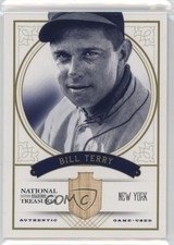 2012 Panini National Treasures /99 Bill Terry #18 HOF 4r7