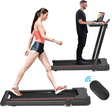 2.25HP 3-in-1 Folding Treadmill with Speaker Remote for Home & Office