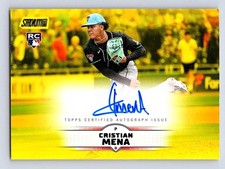 2025 Stadium Club #SCBA-CME Cristian Mena Base Autographs Yellow