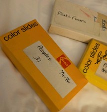 50  Vintage Film Photo Slides 1970's Plains Trains Flowers