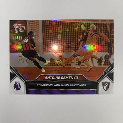 2025 Topps Now Premier League Antoine Semenyo #104 Injury-Time Winner Orange /25