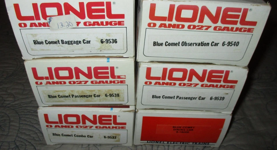 Lionel Blue Comet 6 Passenger Car Lot - Passenger, Dining, Observstion, Etc .. - Image 4 of 4