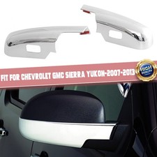 Chrome Mirror Cap Base Covers For 2007-13 Chevy Silverado Tahoe Gmc Sierrayukon Chrome Mirror Cap Base Covers For 2007-13 Chevy Silverado Tahoe Gmc Sierrayukon