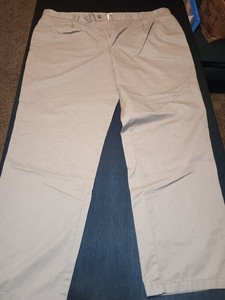 Men's No Brand Straight Leg Chino Pants Size 46x34 Khaki