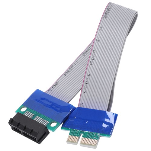 PCI-Express PCI-E 1X Riser Card Flex Extender Extension Cable for PC ...