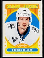 2021-22 O-Pee-Chee #399 Rudolfs Balcers Retro San Jose Sharks