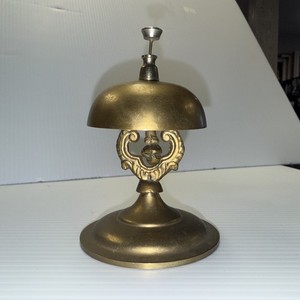 VTG Solid BrassFront Desk Hotel Bell Innkeeper's Bell 4 5/8"