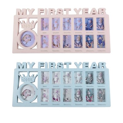 My First Year Photo Frame Milestone Photo Frame Baby Collage Frame Infant