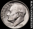 1955 Silver Roosevelt Dime - Choice Gem Brilliant Uncirculated  Lustrous  #J8543