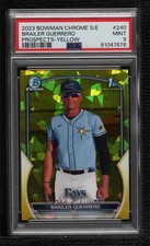 2023 Bowman Chrome Sapphire Edition Yellow 12/50 Brailer Guerrero PSA 9 0k9w