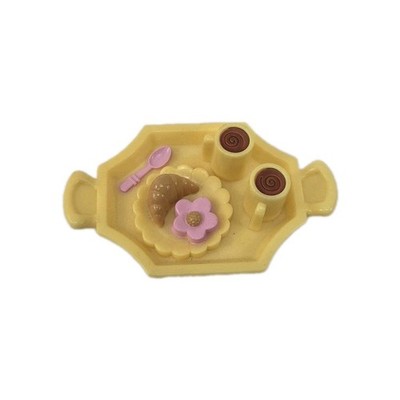 Fisher Price Loving Family Dollhouse Food Croissant Drink Dessert Plate Tray