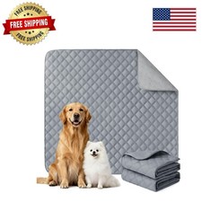 Non-Slip Waterproof Dog Pee Pads - 2 Pack Large 36''x41'' Ideal for Whelping