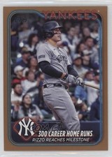 2024 Topps Update Season Highlights Gold 1003/2024 Anthony Rizzo Checklist 0v2a
