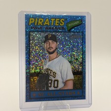PAUL SKENES 2026 Topps Heritage Chrome Light Blue Sparkle #33 Pirates