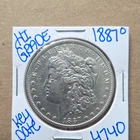 1887 Morgan Silver Dollar $1 Business Strike High Grade Key Date Uncertified