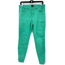 Just Black size 30 green skinny jeans made in usa cotton blend