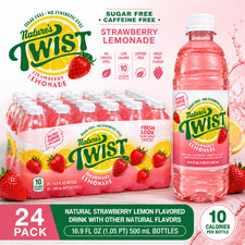 Nature's Twist Sugar Free Strawberry Lemonade 16.9oz 24 Bottles