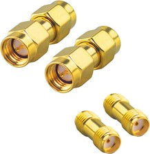4 Piece SMA Adapter Kit Male and Female SMA RF Coaxial Connector Adapters
