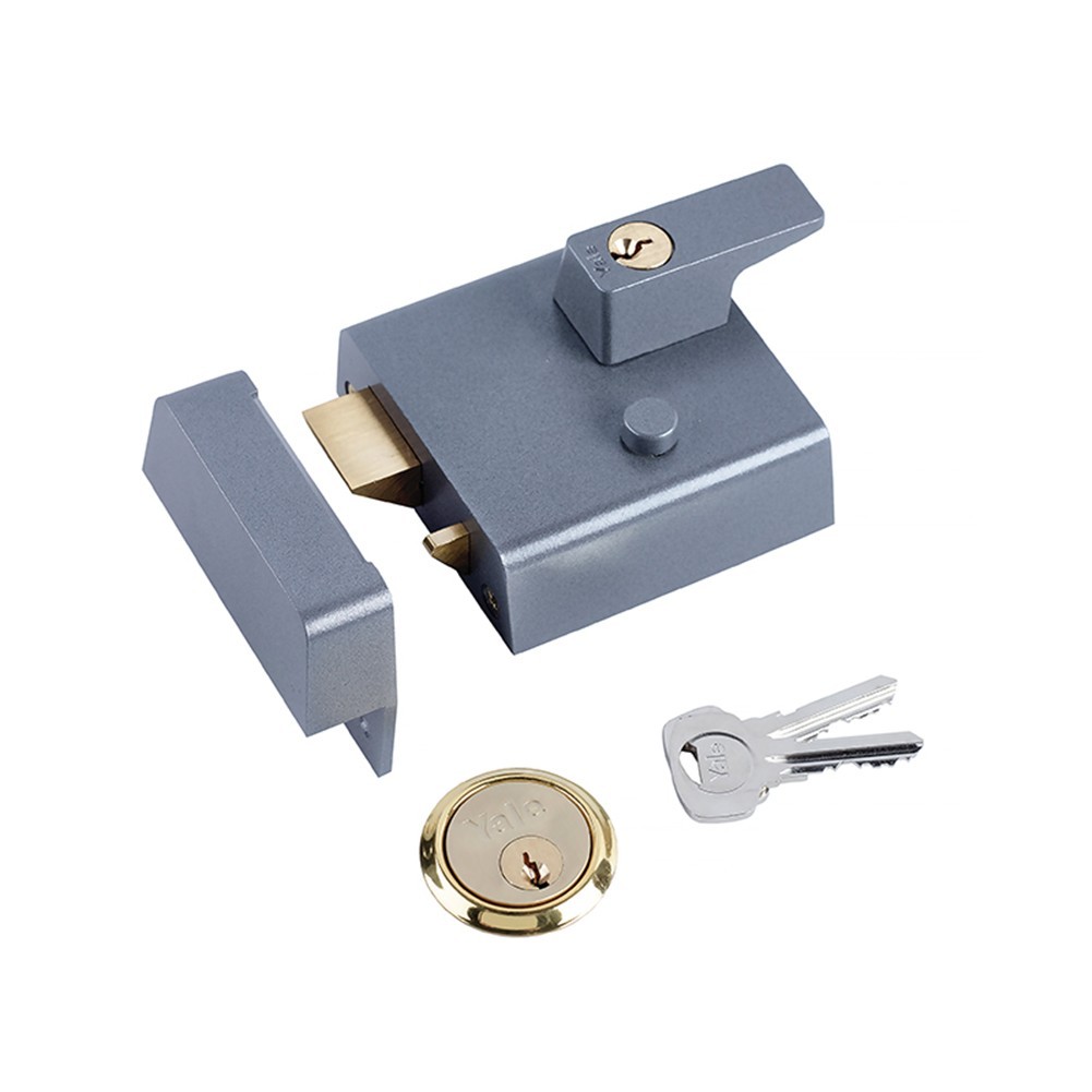 Yale Locks Dark/Grey 630001205402 P1 Double Security Nightlatch 60Mm Backset Dmg Finish Visi - Image 3