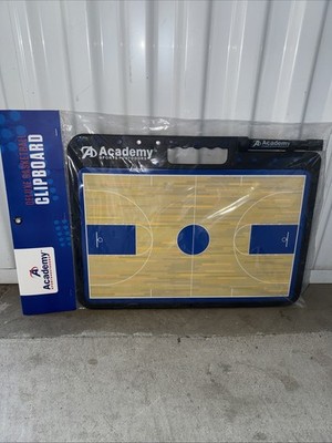 Basketball Coaching Clipboard - Double-Sided Dry Erase Board Full & Half Court