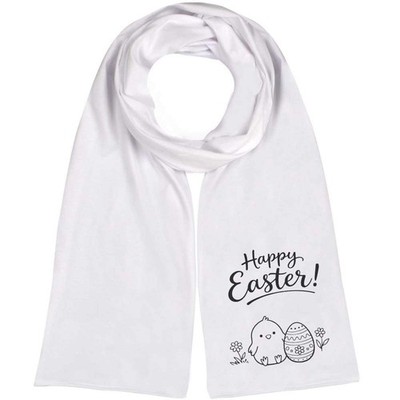 Leichter Schal/Halstuch ''Frohe Ostern Küken mit Ei'' (SC00044995)