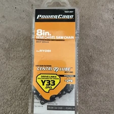 PowerCare 8” Semi Chisel Saw Chain Fits Ryobi R4360, RY43160 Model 460 267