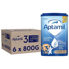 6 x 800g Aptamil 3 Toddler Milk Suitable For Ages 1+ Year Formula