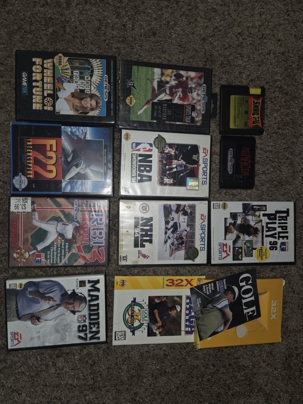 Sega Cases And 3 Games