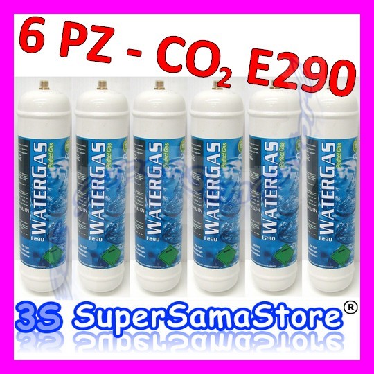 Bombole CO2 Per Gasatore Acqua - Set Da 6 Da 600 Gr, Monouso, Valvola 11x1 - Foto 3