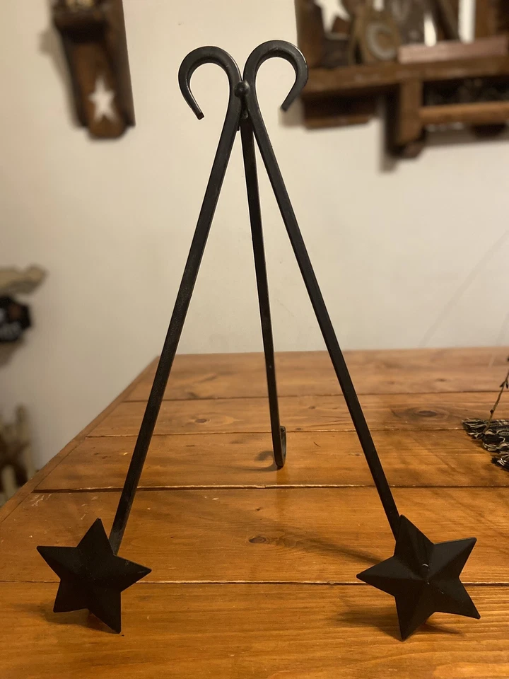 Placa de cisne primitiva con soporte de placa de metal Foto 2 de 2