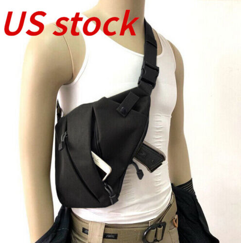 Men's Shoulder Bag Gun Case Single Bag Tactical Gun Bag Hand Soft Pistol Cases - Picture 1 of 14