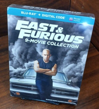 Fast & Furious: 9-Movie Collection (Blu-ray-No Digital) Discs Unused-Free S&H