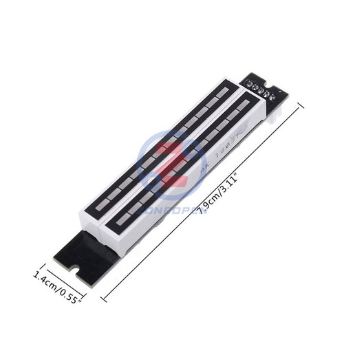 Music Level Indicator Adjustable Light Speed VU Meter Stereo Amplifier Board - Bild 10 von 10