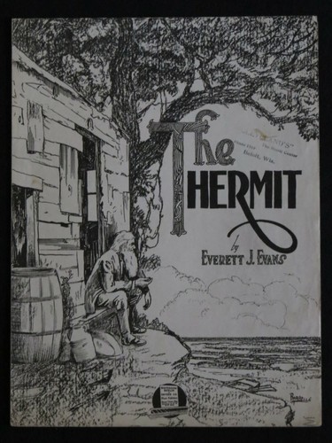 1918 "THE HERMIT" BARBELLE COVER ART SHEET MUSIC 