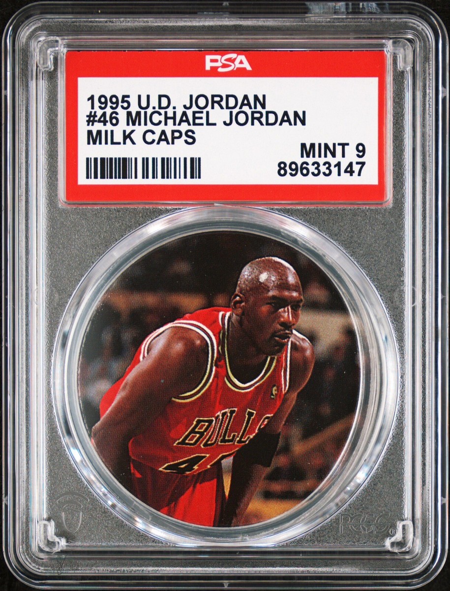 1995 UD Upper Deck Milk Cap / Pog #46 - MICHAEL JORDAN - PSA 9
